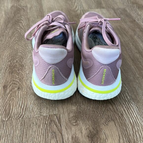 Adidas Magic Mauve Solar Yellow Supernova Sneakers Size 8.5 - Picture 4 of 6